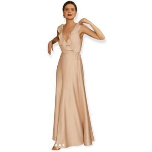 Bhldn Sachin & Babi Tansy Satin Maxi Dress Size 2